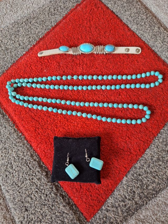 Parure pietre turchese