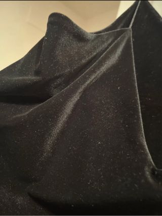 Camiseta/top de tirantes tejido terciopelo