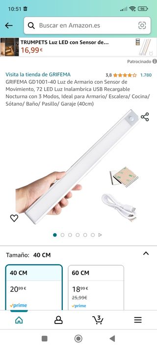 Barra luz LED