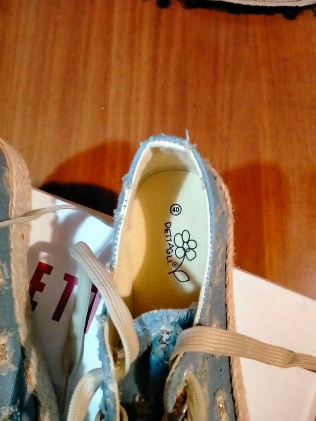 Scarpe Dettagli tela jeans