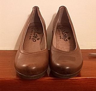 ZAPATOS DE DAMA MARRONES- TALLA:36.