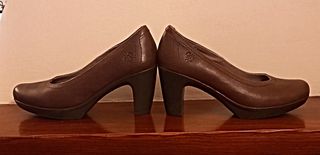 ZAPATOS DE DAMA MARRONES- TALLA:36.