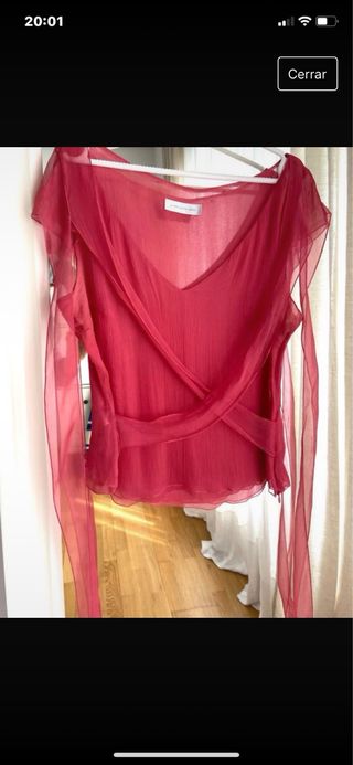 Blusa seda fiesta, Purificación García