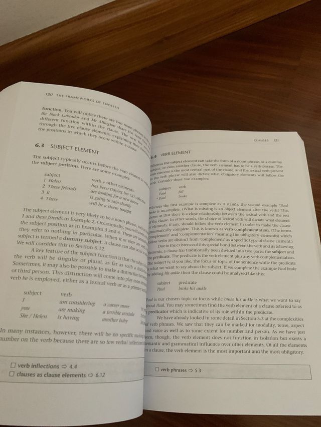 The Frameworks of English