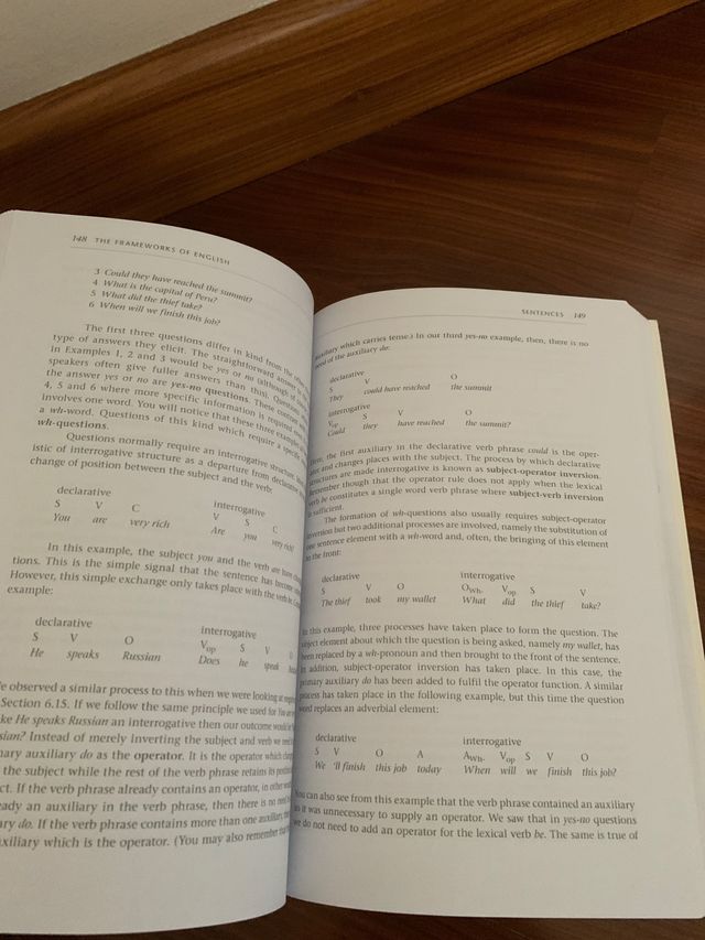 The Frameworks of English