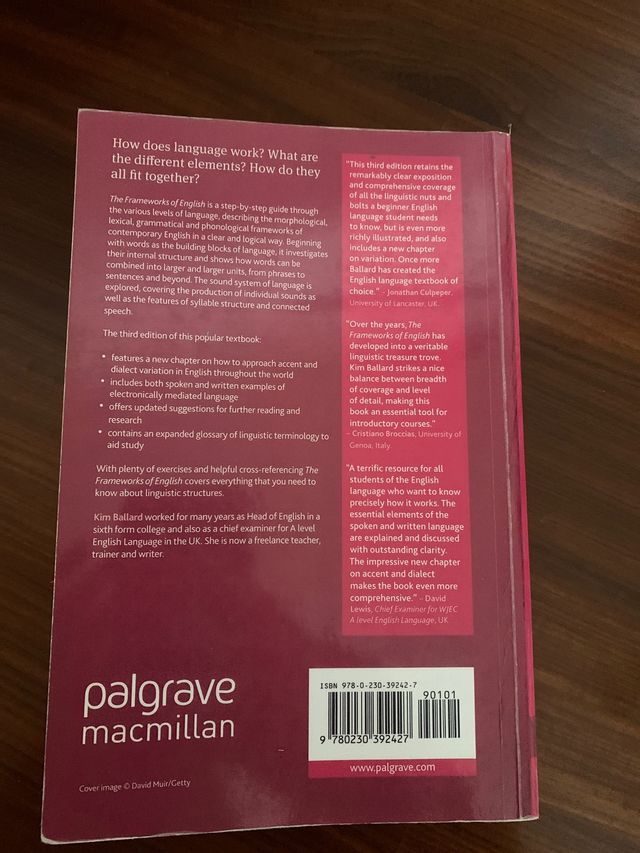 The Frameworks of English