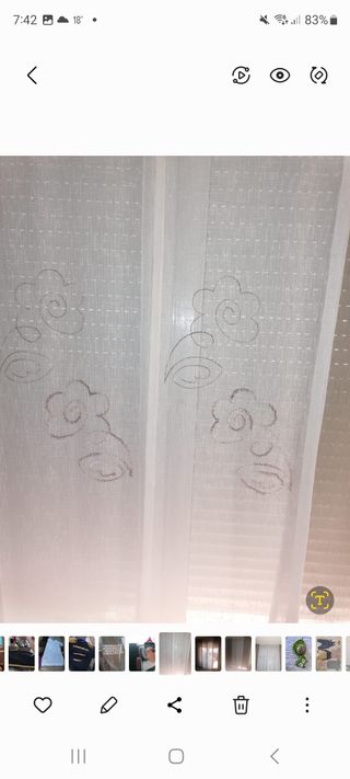 Cortinas 4 paneles + Riel corredero