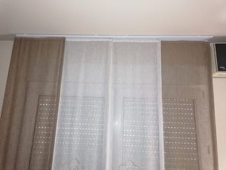 Cortinas 4 paneles + Riel corredero