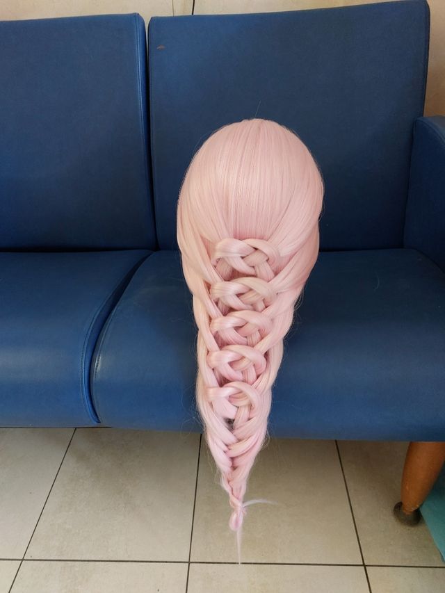 Testina capelli sintetici per allenament