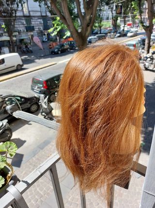 13 testine capelli naturali per allenamento