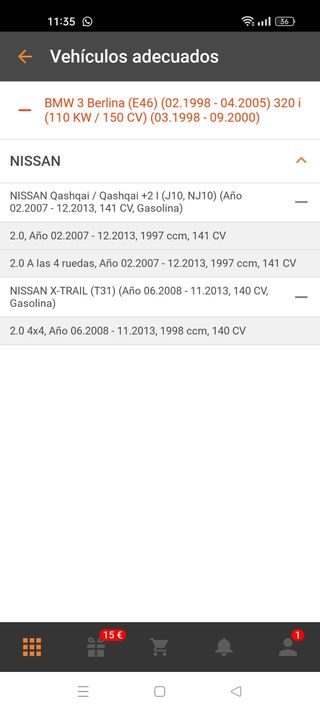 Fuelle palier qashqai