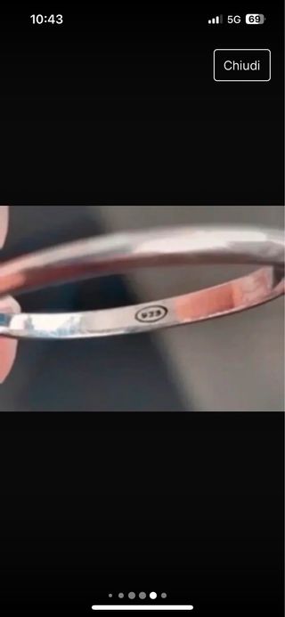 Anello solitario in argento con pietra