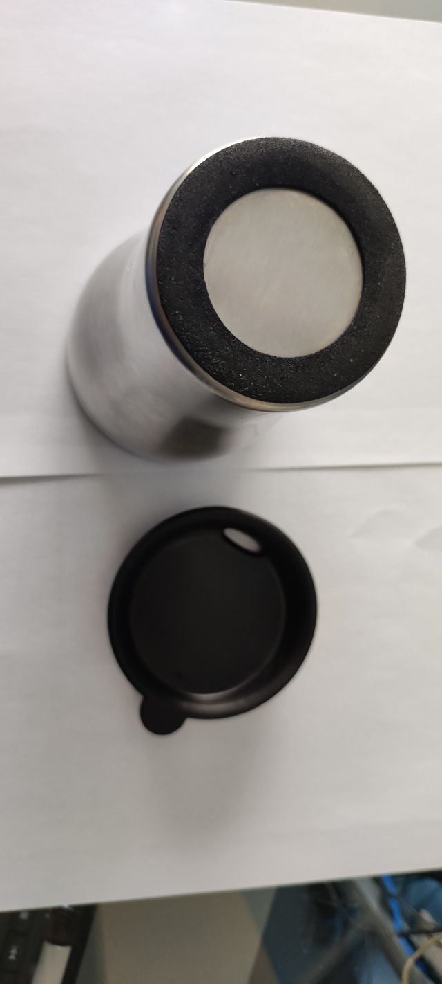 Vaso térmico de aluminio con tapa a presión