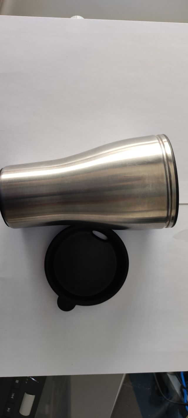 Vaso térmico de aluminio con tapa a presión