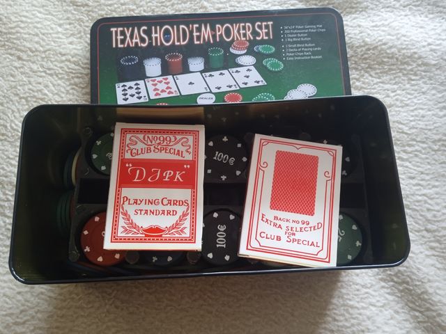 Set poker caja metal