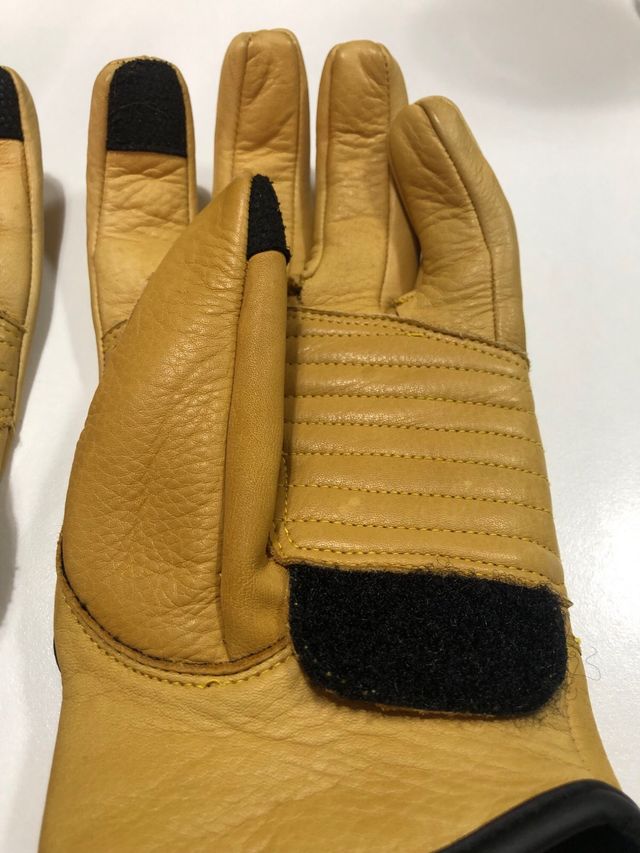 Guantes Moto The Scooter Rider Amarillos Cuero