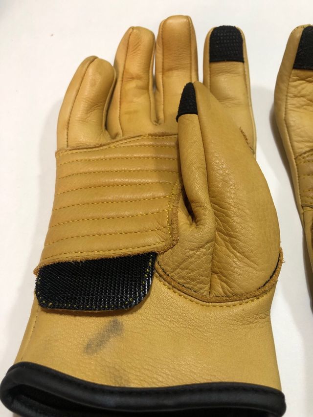 Guantes Moto The Scooter Rider Amarillos Cuero