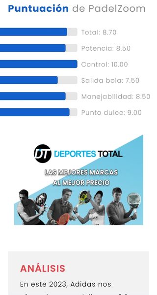 Pala de pádel Adidas adipower ctrl 3.2