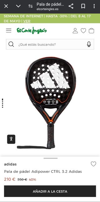 Pala de pádel Adidas adipower ctrl 3.2