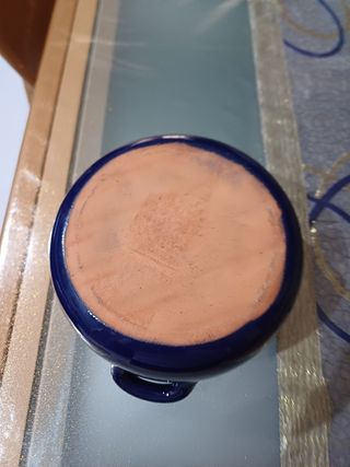 Pentola in terracotta dipinta 