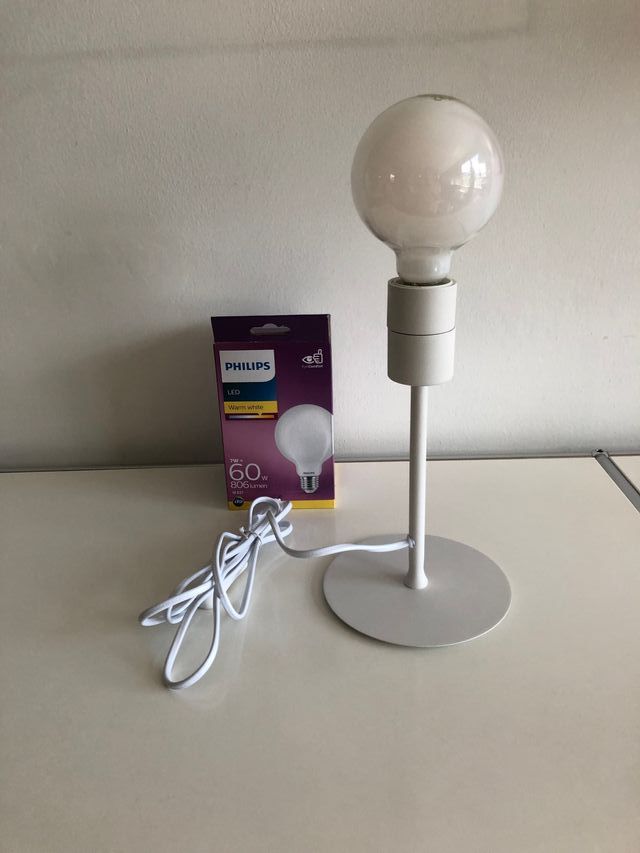 Coppia lampade da tavolo SET UP bianco