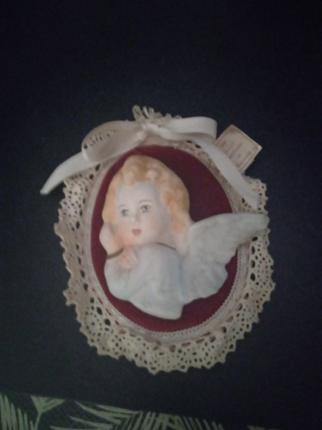 Quadretto angioletto scultura a mano