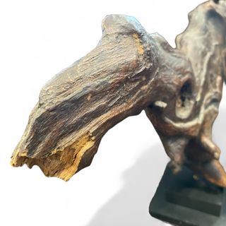 Estatueta Decorativa Madeira Castanho “Tronco”
