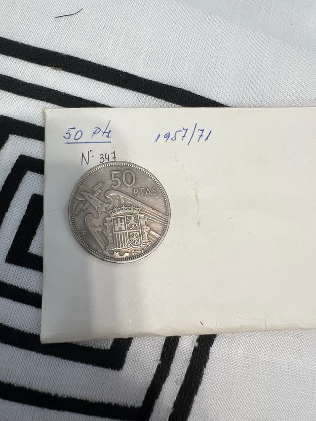 Moneda 50 pts franco estrella 71