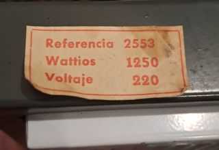 Radiador eléctrico.