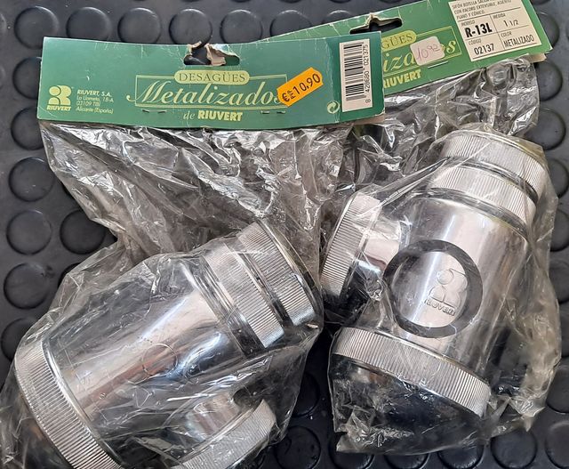 Sifones lavabo metalizados