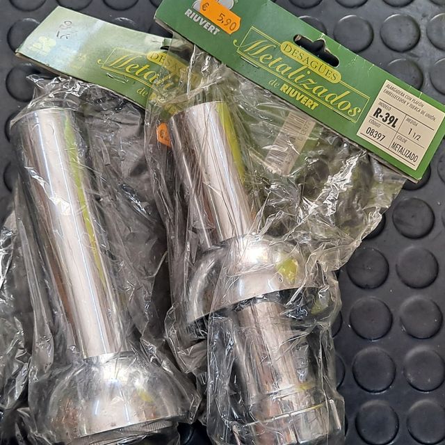 Sifones lavabo metalizados