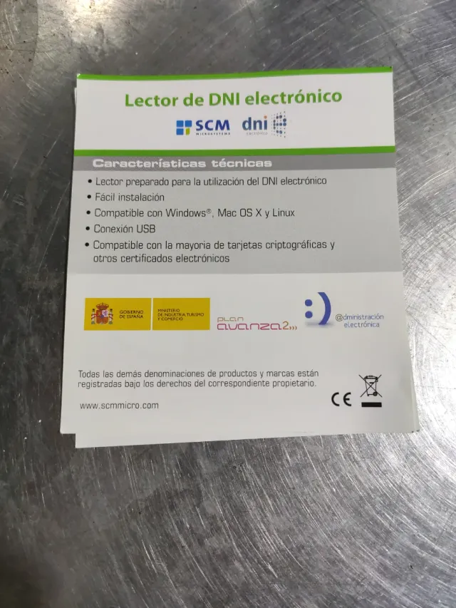 Lettore elettronico DNI