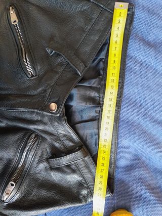 Pantalon de cuero 38 mujer mango 