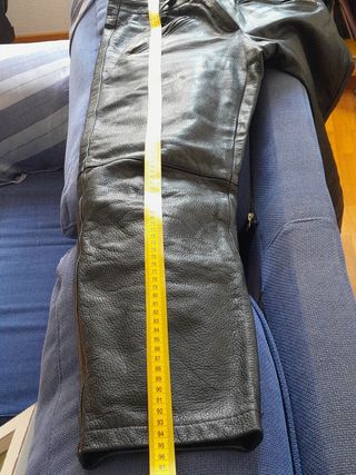 Pantalon de cuero 38 mujer mango 