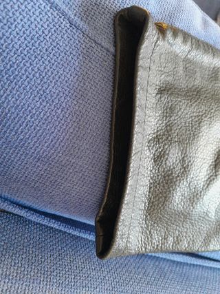 Pantalon de cuero 38 mujer mango 
