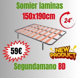 Somier King Size 150×190 cm 59€