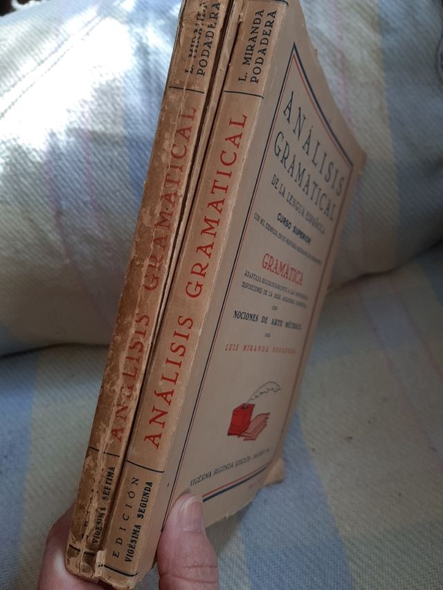 Antiguos libros de análisis gramatical
