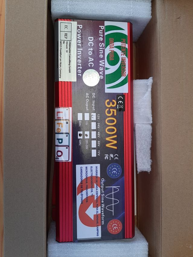 INVERSOR ONDA PURA 3500 W 12V..230 V.