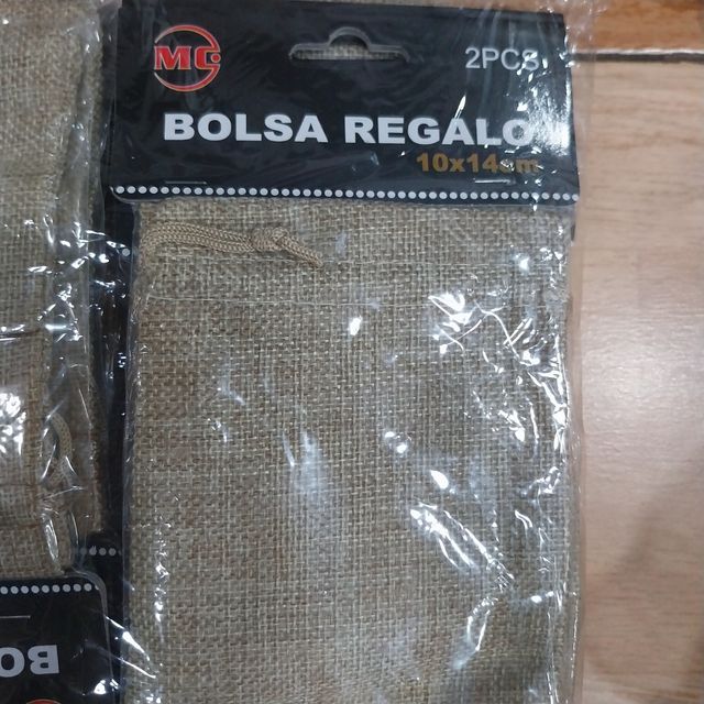 34 paquetes de bolsas de tela