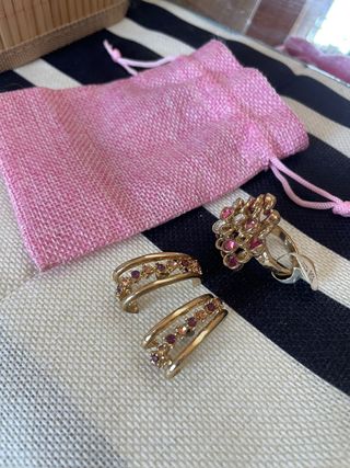 conjunto Pendiente y anillo 5€