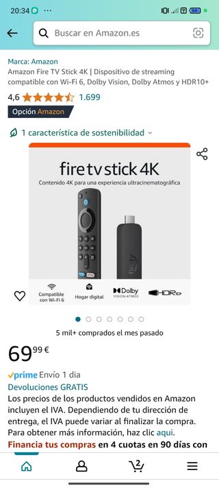 vendo Amazon Fire TV NUEVO