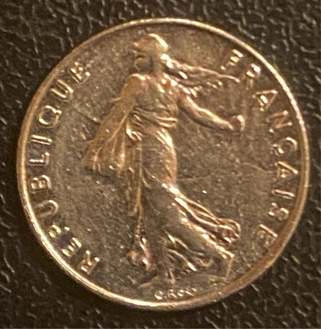 Francia ½ franc, 1984