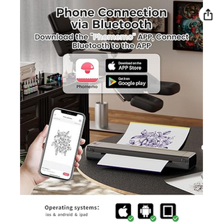 Impresora móvil tatuaje térmica.