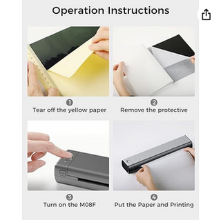 Impresora móvil tatuaje térmica.