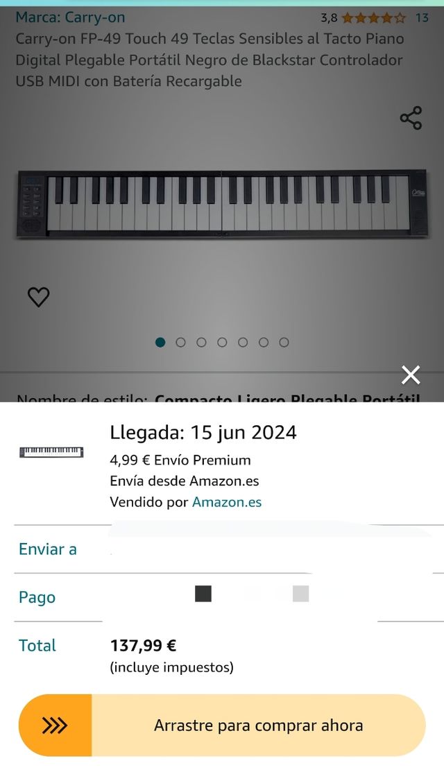 Carry-on FP-49 Touch 49 Teclas Sensibles al Tacto