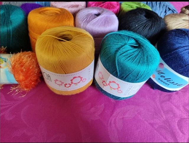 Hilo de ganchillo de algodón 