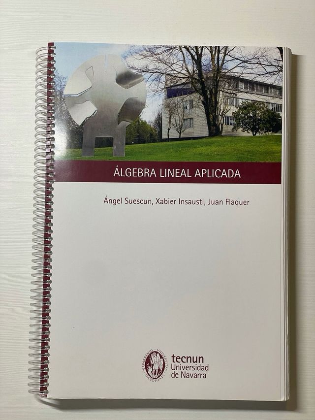 Libro Álgebra Lineal Aplicada Tecnun