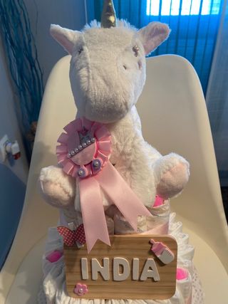 Tarta Pañales Unicornio