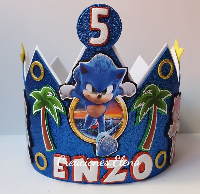 Coronas Sonic personalizadas