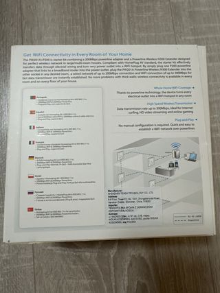 PLC Tenda PW201A - P200 Kit AV200 WiFi (200MB)